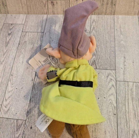Disney Dopey Plush with Yellow and Brown Accents 8" - Picture 6 of 6